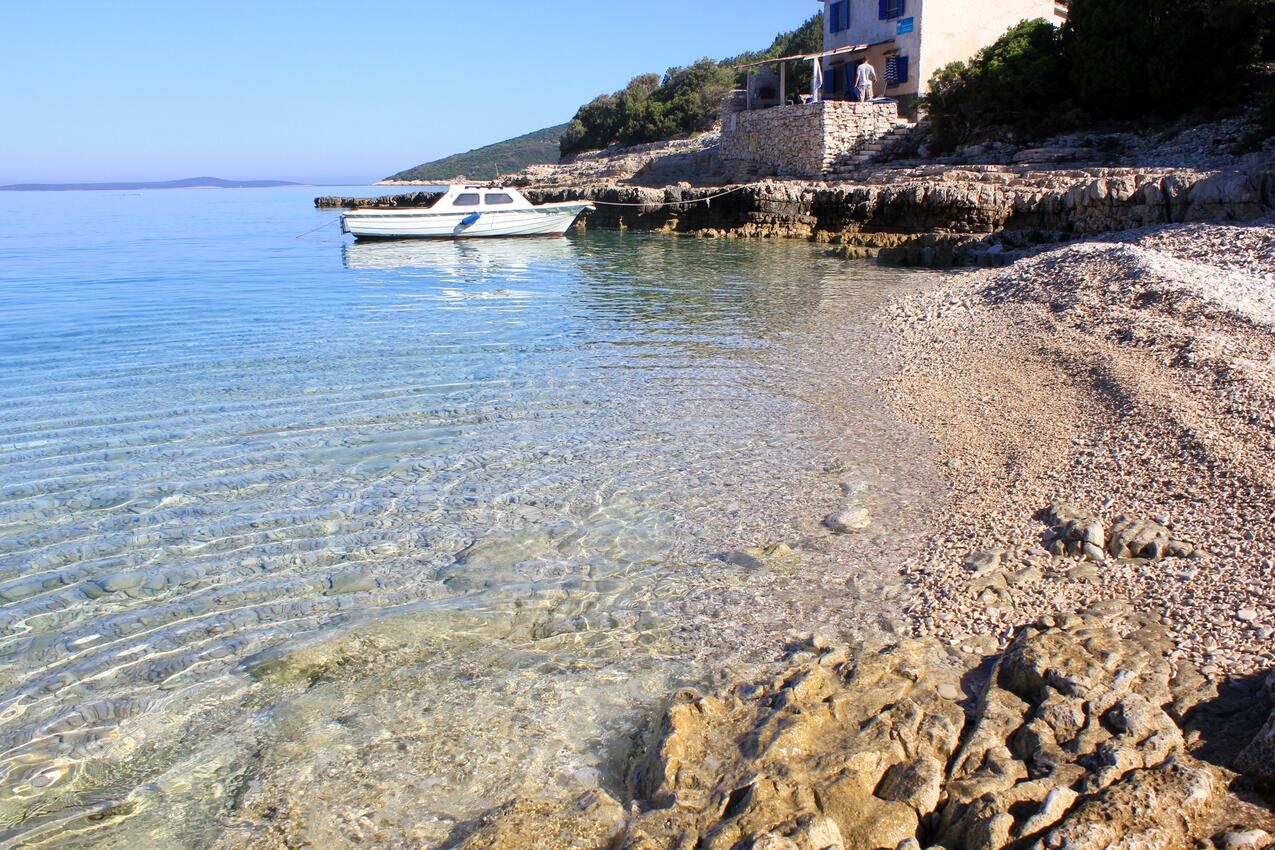 La spiaggia più vicina - Casa dei pescatori accanto al mare Baia Vinodarska, Lussino - Lošinj