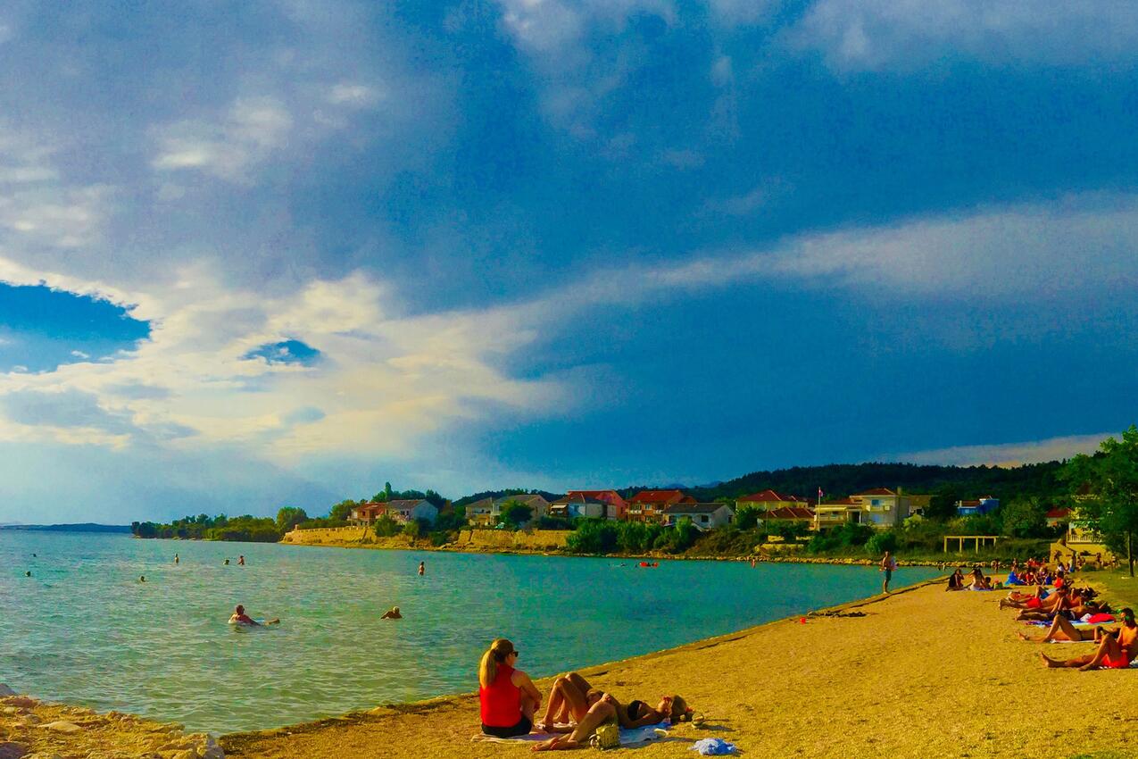 Legközelebbi strand - Apartmanok a tenger mellett Ljubac, Zadar