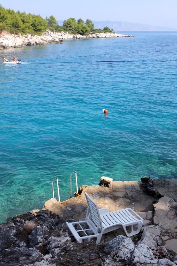 Nächster Strand - Ferienwohnungen am Meer Mudri Dolac, Hvar