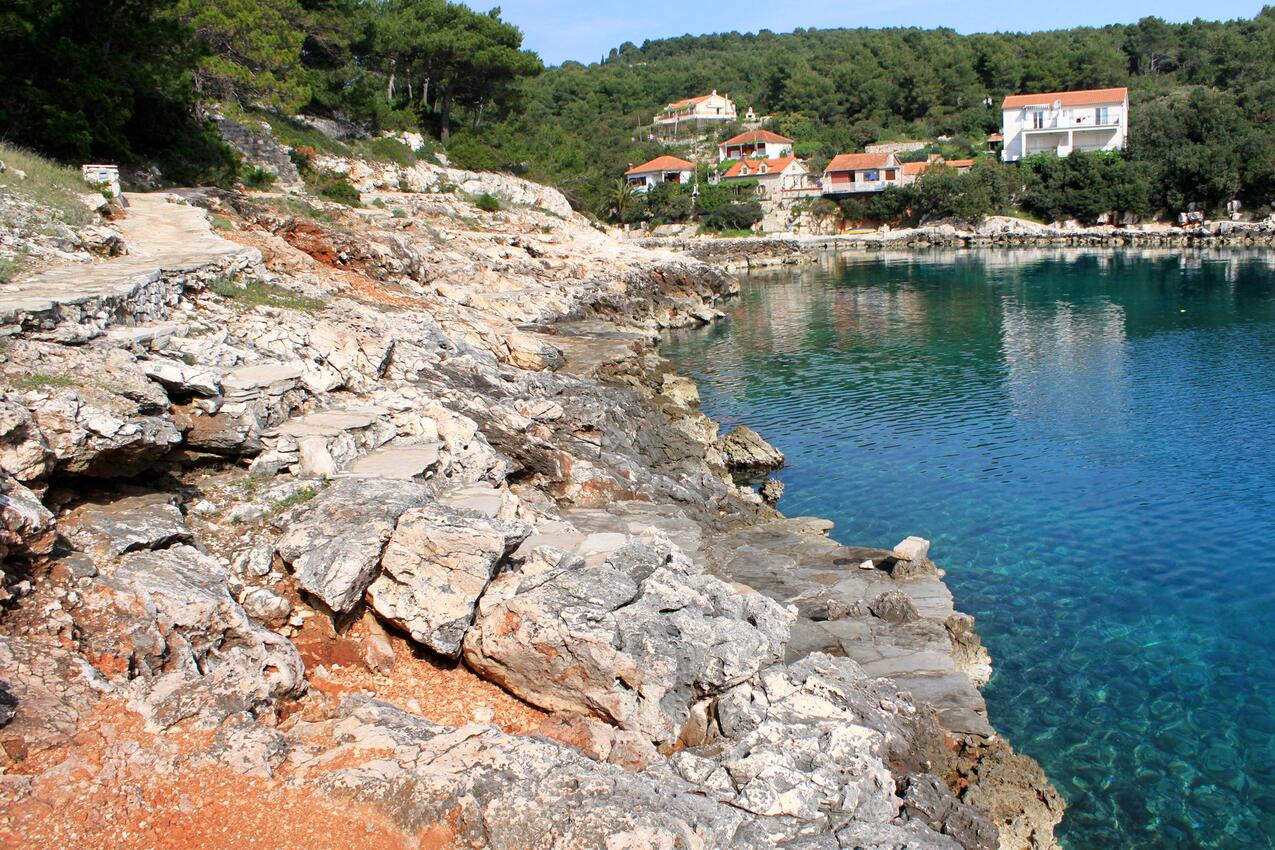 Nächster Strand - Ferienwohnungen am Meer Mudri Dolac, Hvar