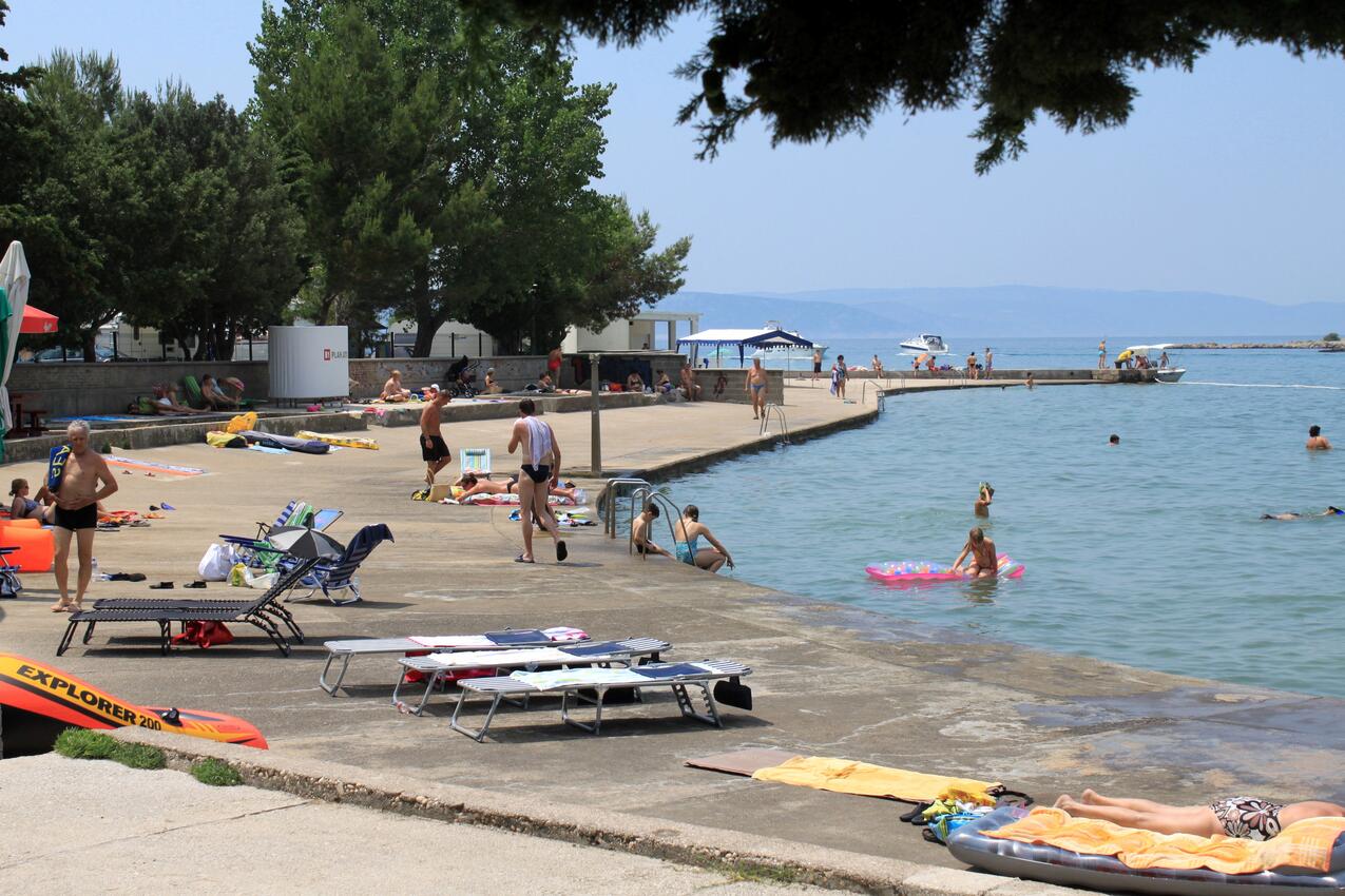 Najbliža plaža - Apartmani s parkingom Punat, Krk