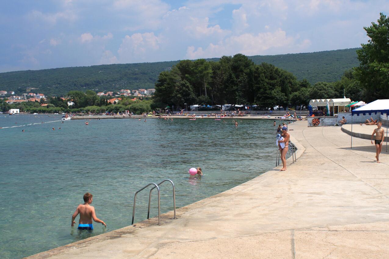 Najbliža plaža - Apartmani s parkingom Punat, Krk