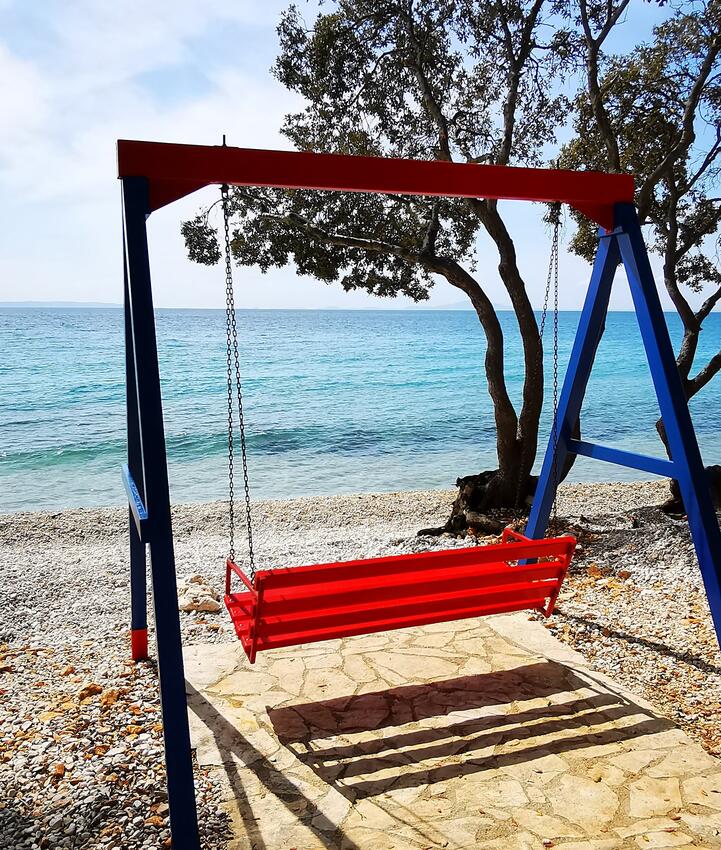 Nächster Strand - Ferienwohnungen mit Parkplatz Novalja, Pag
