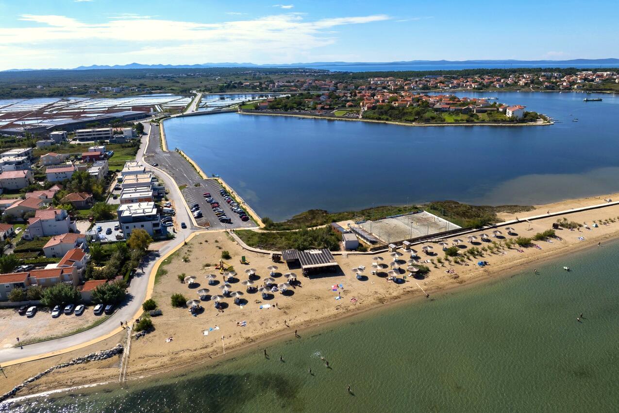 Nächster Strand - Ferienwohnungen am Meer Nin, Zadar