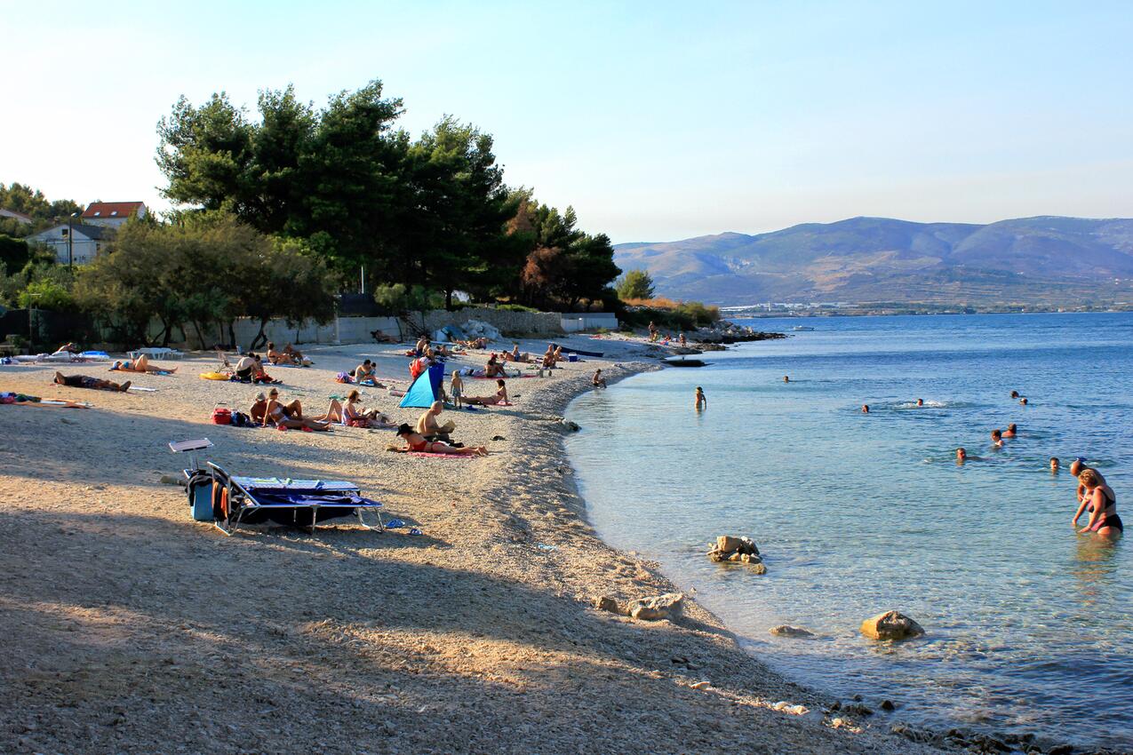 Nächster Strand - Ferienwohnungen am Meer Slatine, Ciovo