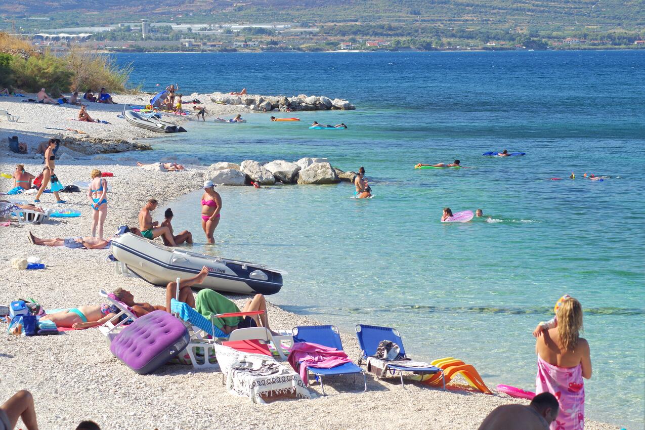 Nächster Strand - Ferienwohnungen am Meer Slatine, Ciovo