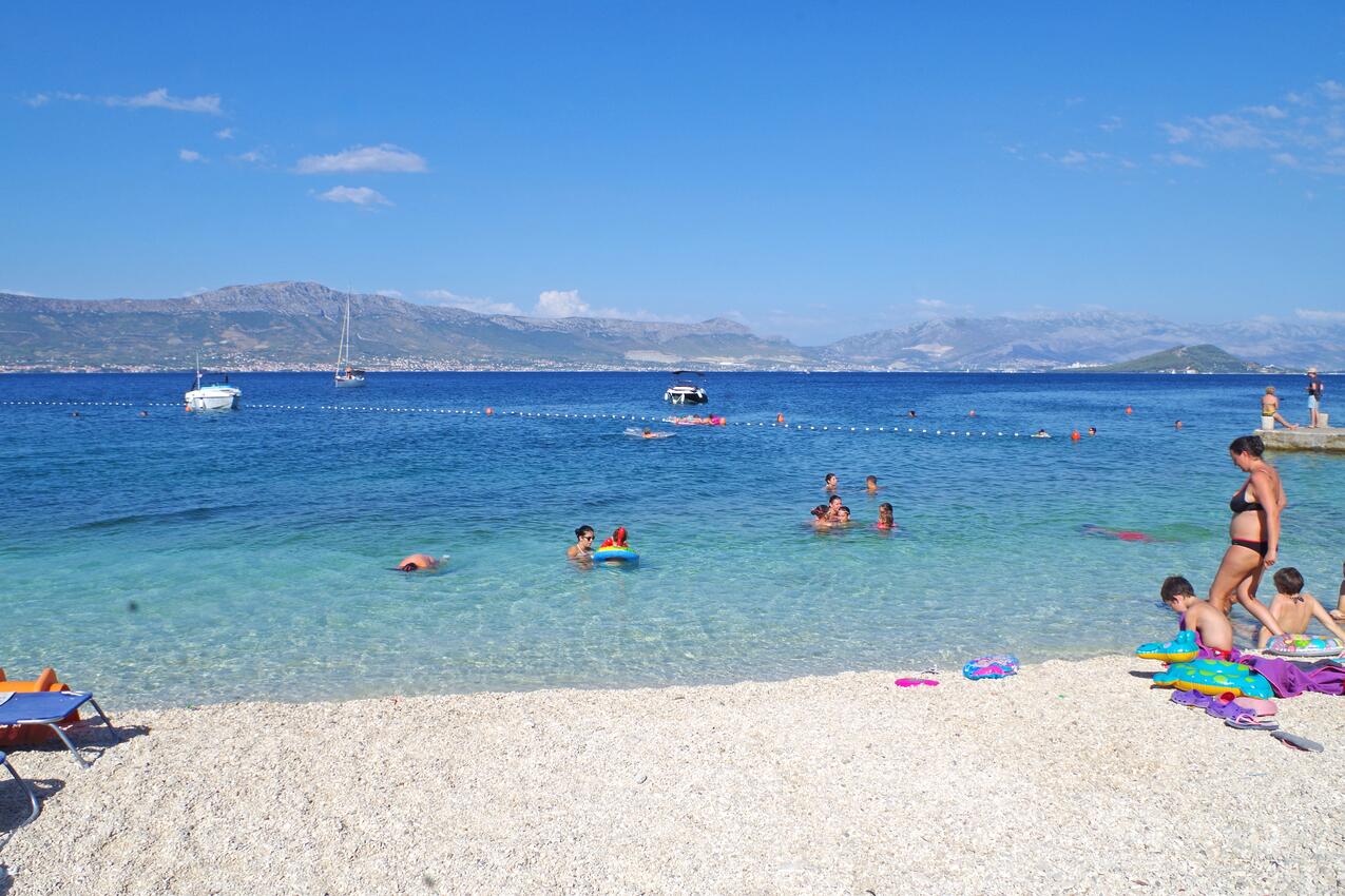Nächster Strand - Ferienwohnungen am Meer Slatine, Ciovo