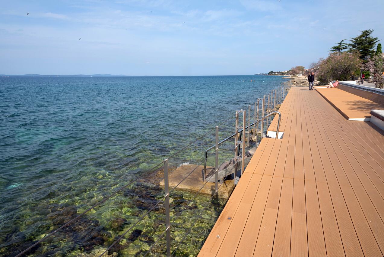 Nächster Strand - Ferienwohnungen am Meer Zadar - Diklo, Zadar