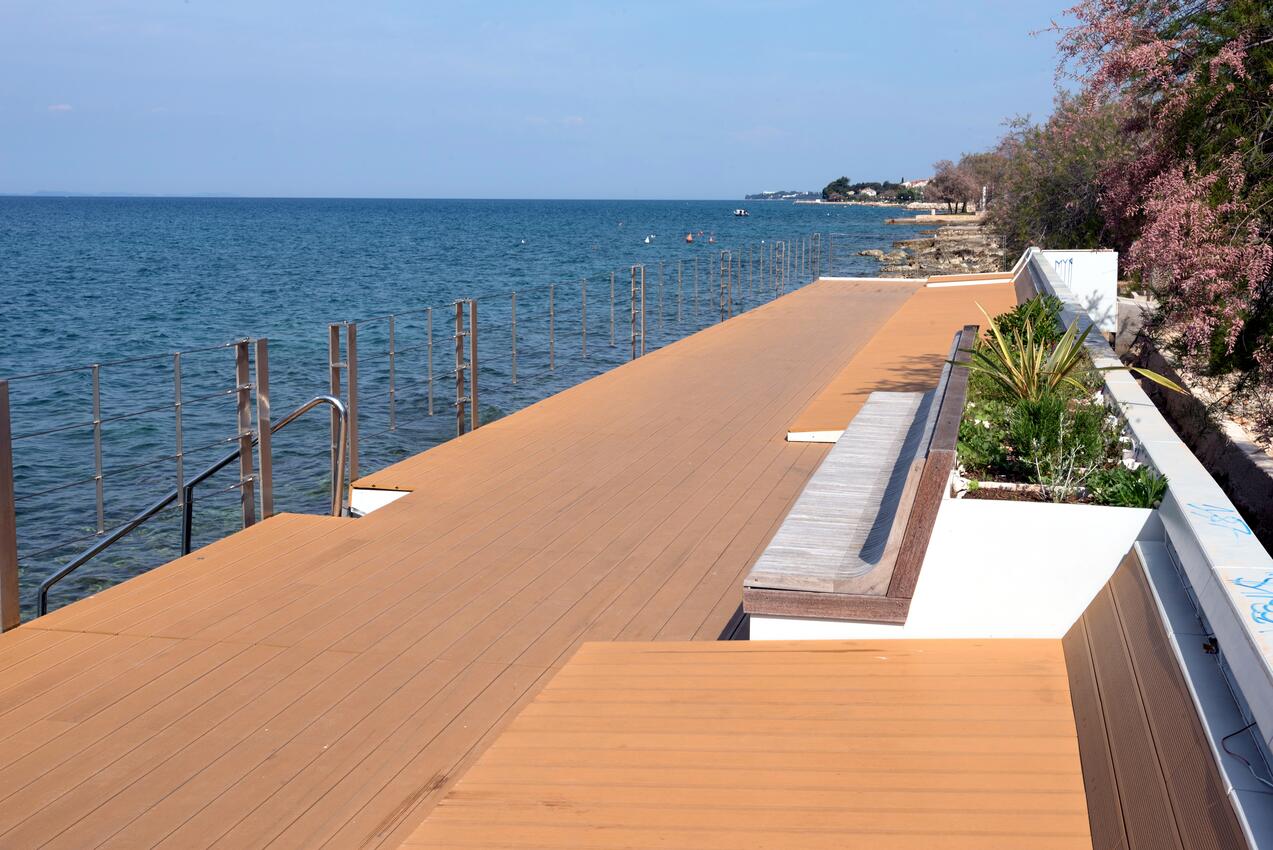 Nächster Strand - Ferienwohnungen am Meer Zadar - Diklo, Zadar