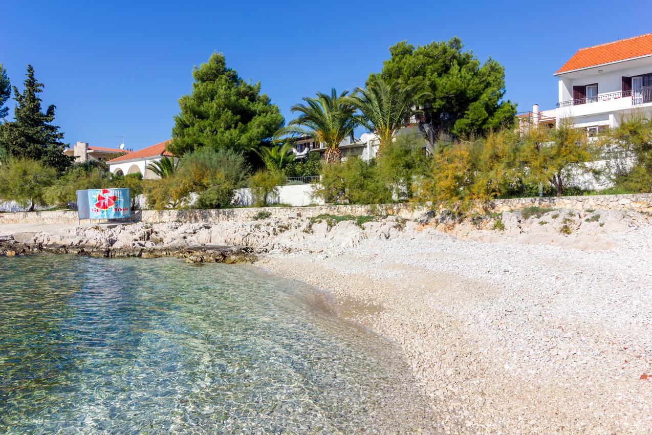 Nearest beach - Family friendly seaside apartments Rogoznica