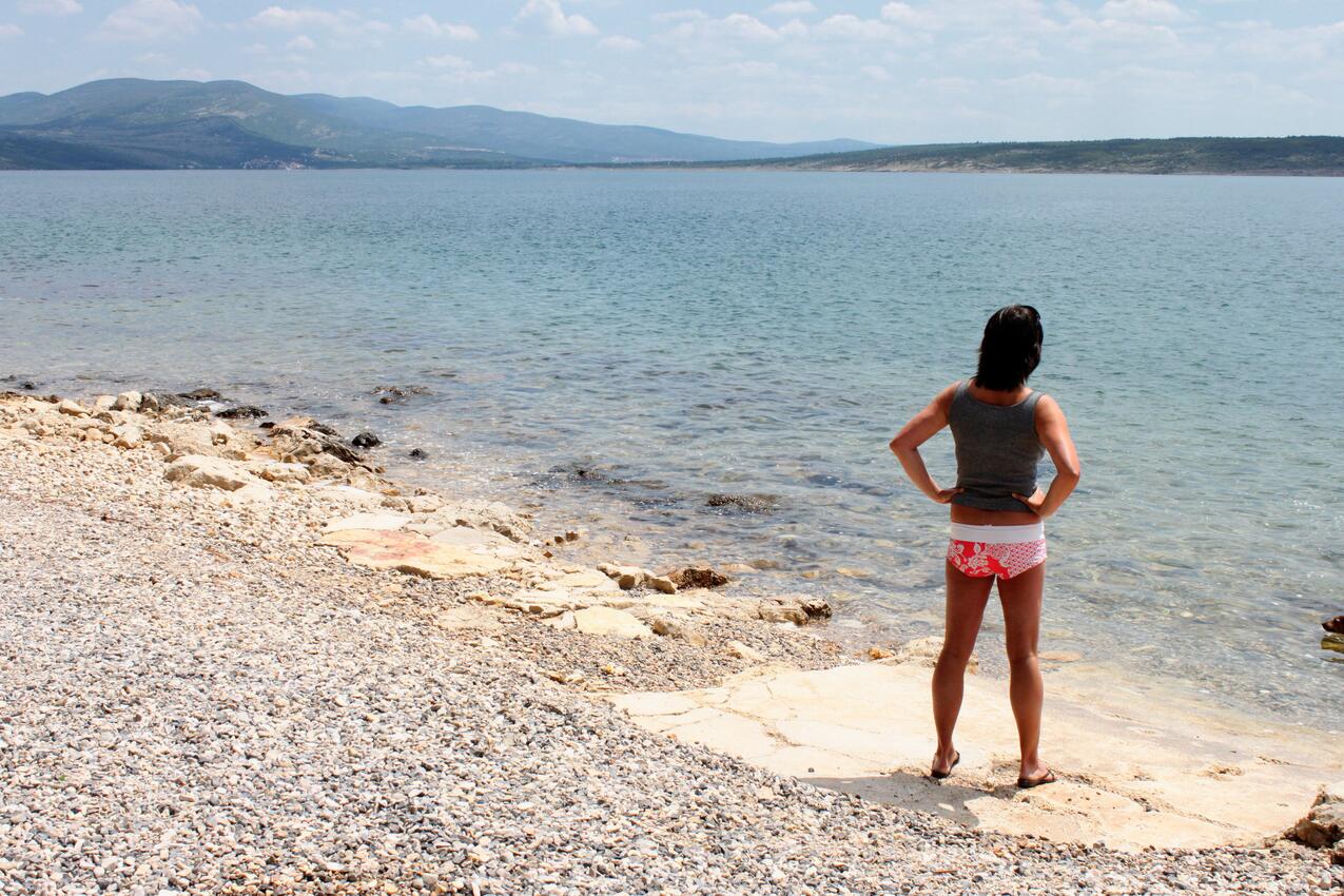 Nermeste strand - Lejlighedens parkeringsplads Maslenica, Novigrad