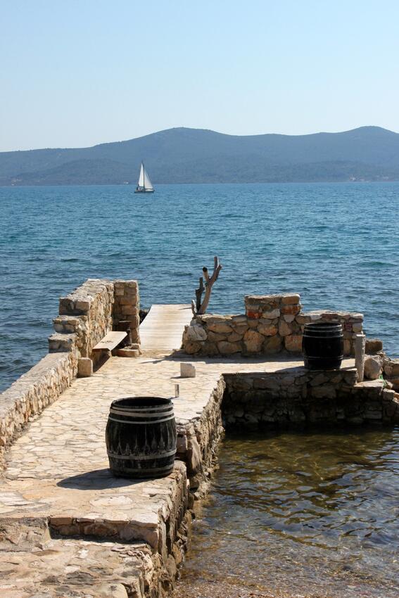 Legközelebbi strand - Apartmanok a tenger mellett Sukosan, Zadar
