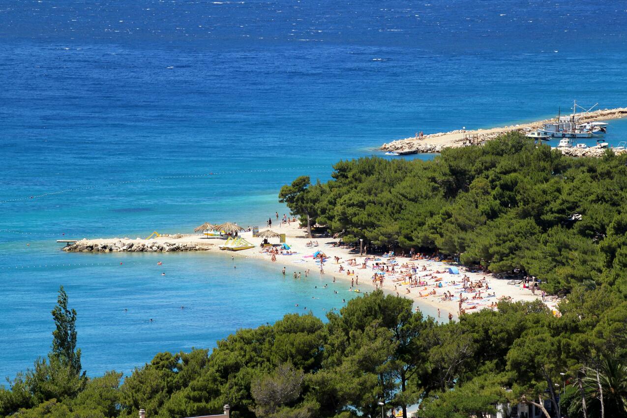 Nejbližší pláž - Apartmány s parkovištěm Promajna, Makarská - Makarska