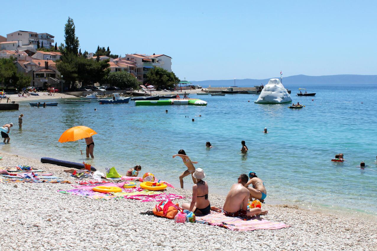 Nejbližší pláž - Apartmány s parkovištěm Promajna, Makarská - Makarska