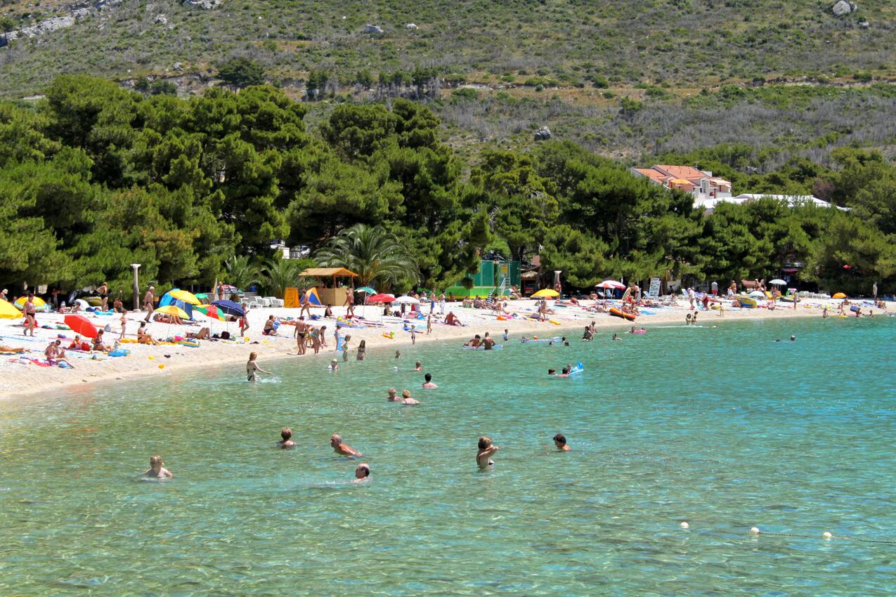 Nejbližší pláž - Apartmány s parkovištěm Promajna, Makarská - Makarska