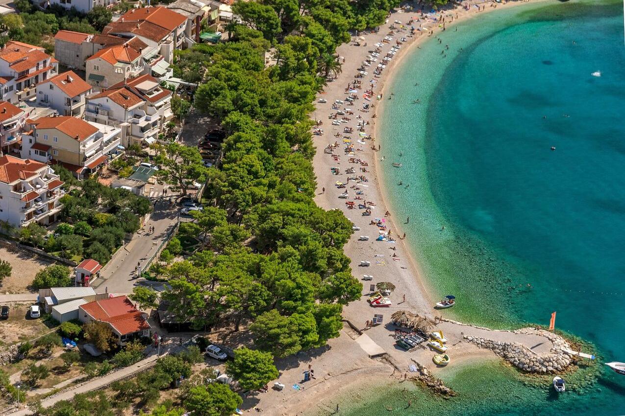Nejbližší pláž - Apartmány s parkovištěm Promajna, Makarská - Makarska