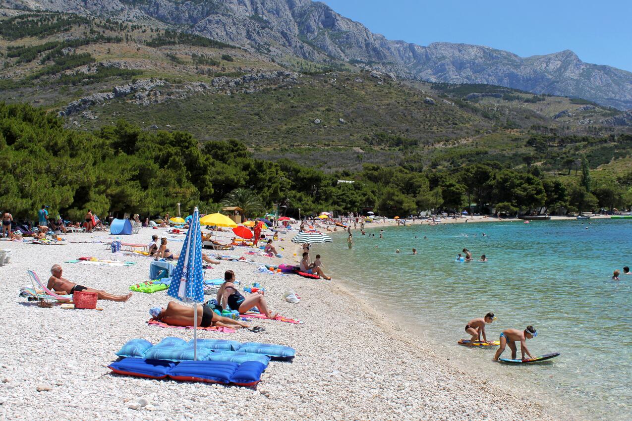 Nejbližší pláž - Apartmány s parkovištěm Promajna, Makarská - Makarska