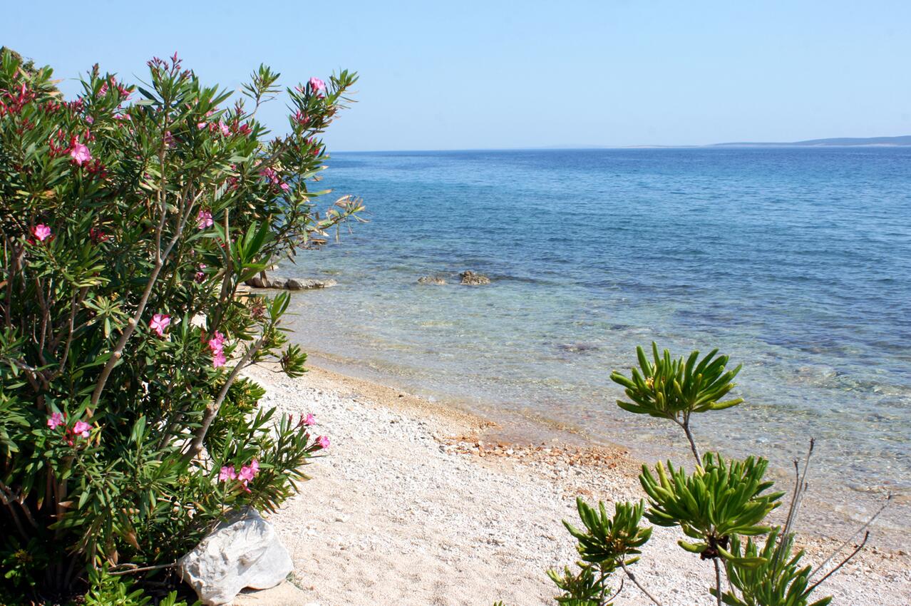 Nächster Strand - Ferienwohnungen am Meer Mandre, Pag