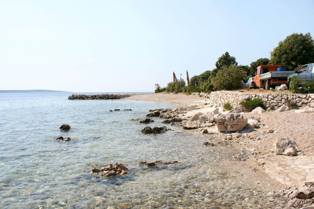 Nächster Strand - Ferienwohnungen am Meer Mandre, Pag