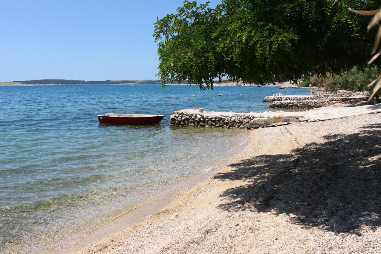 Najbliža plaža - Apartmani s parkingom Vidalići, Pag