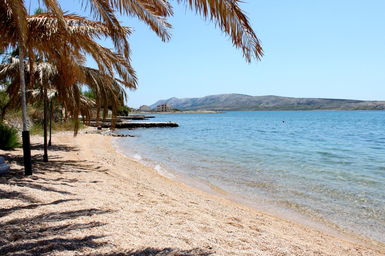 Najbliža plaža - Apartmani s parkingom Vidalići, Pag