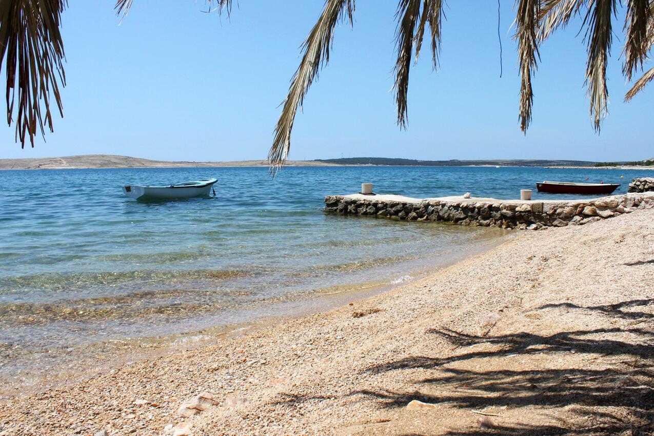 Najbliža plaža - Apartmani s parkingom Vidalići, Pag