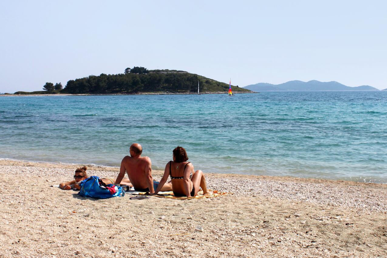 La spiaggia più vicina - Casa con piscina per famiglia Vrana, Biograd