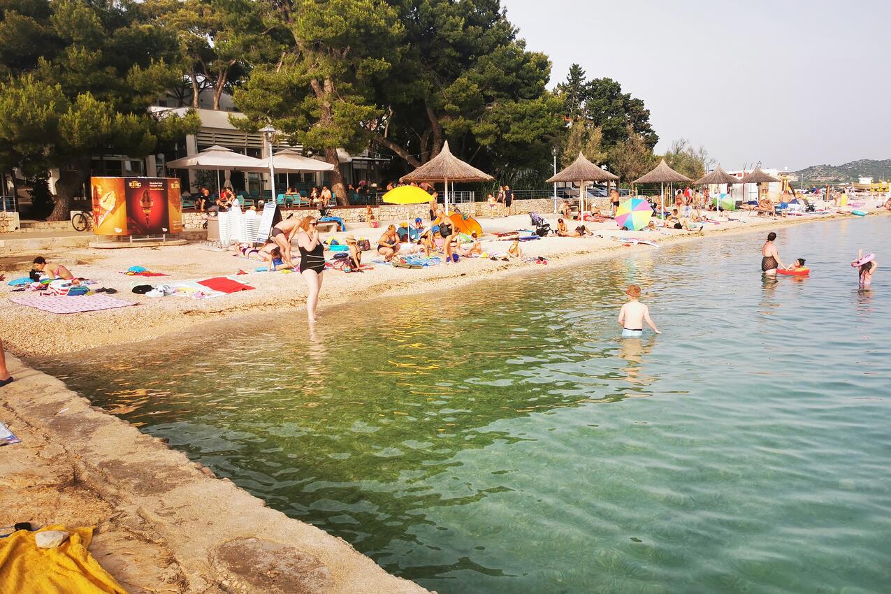 La spiaggia più vicina - Casa con piscina per famiglia Vrana, Biograd