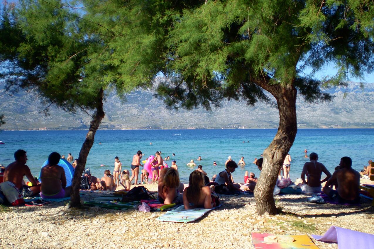 La spiaggia più vicina - Appartamenti con parcheggio Razanac, Zara - Zadar