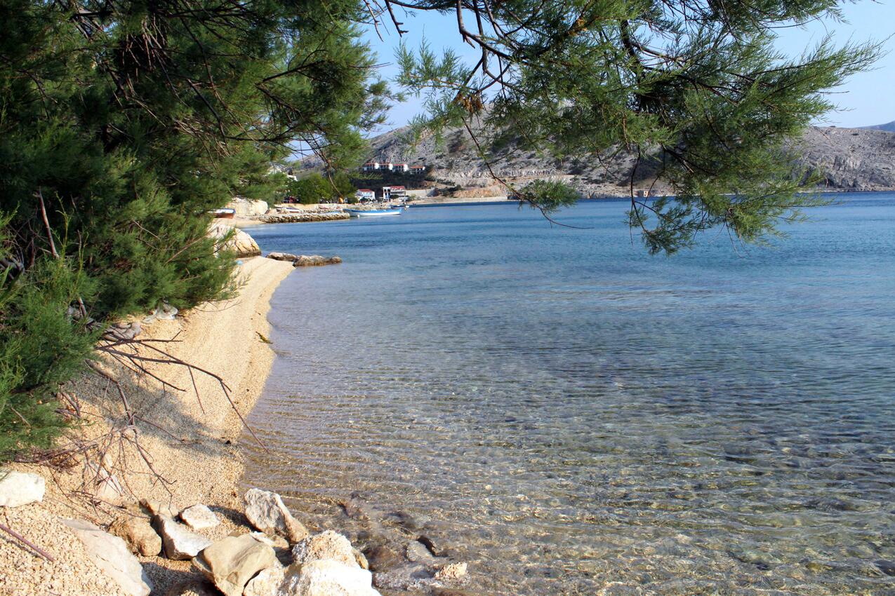 Nächster Strand - Ferienwohnungen mit Pool für Familien Metajna, Pag