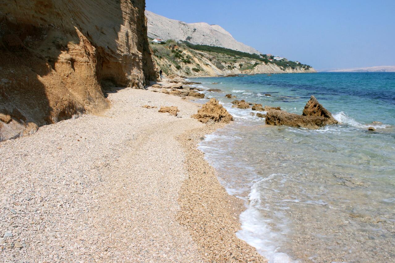 Nächster Strand - Ferienwohnungen mit Parkplatz Bosana, Pag