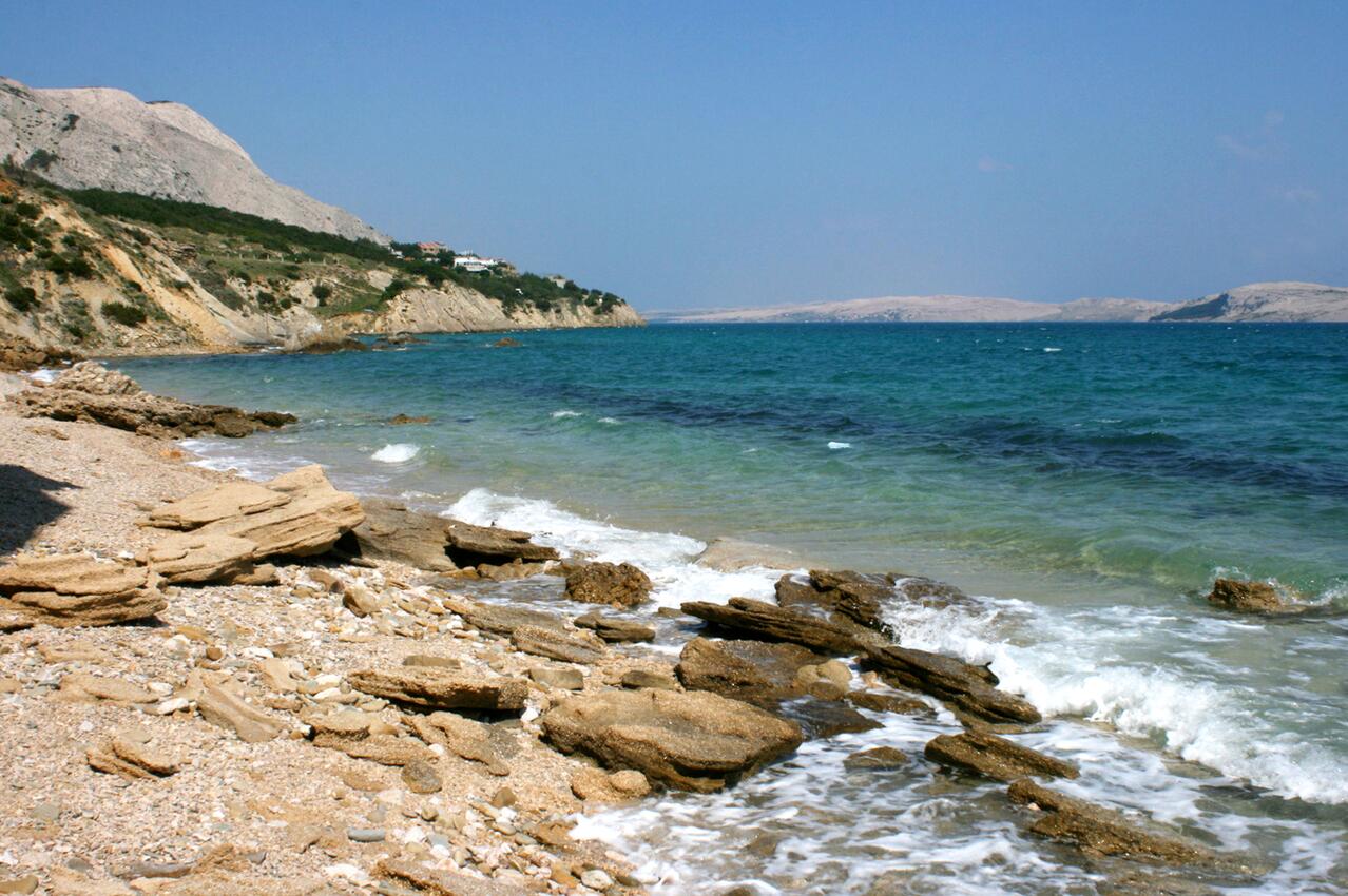 Nächster Strand - Ferienwohnungen mit Parkplatz Bosana, Pag