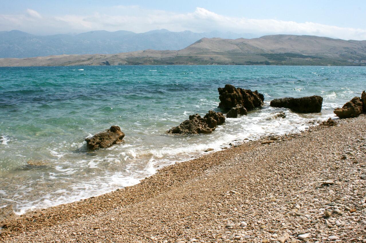 Nächster Strand - Ferienwohnungen mit Parkplatz Bosana, Pag