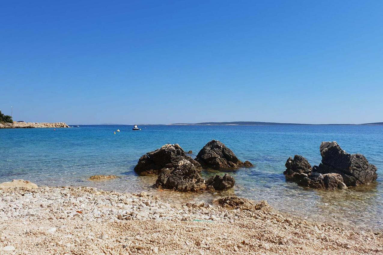Najbliža plaža - Apartmani uz more Mandre, Pag