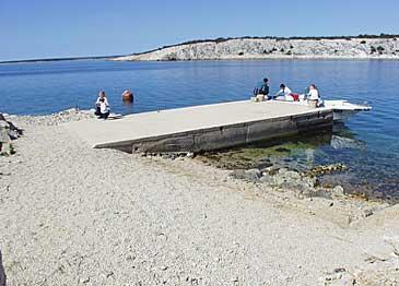 La spiaggia più vicina - Appartamenti accanto al mare Simuni, Pago - Pag