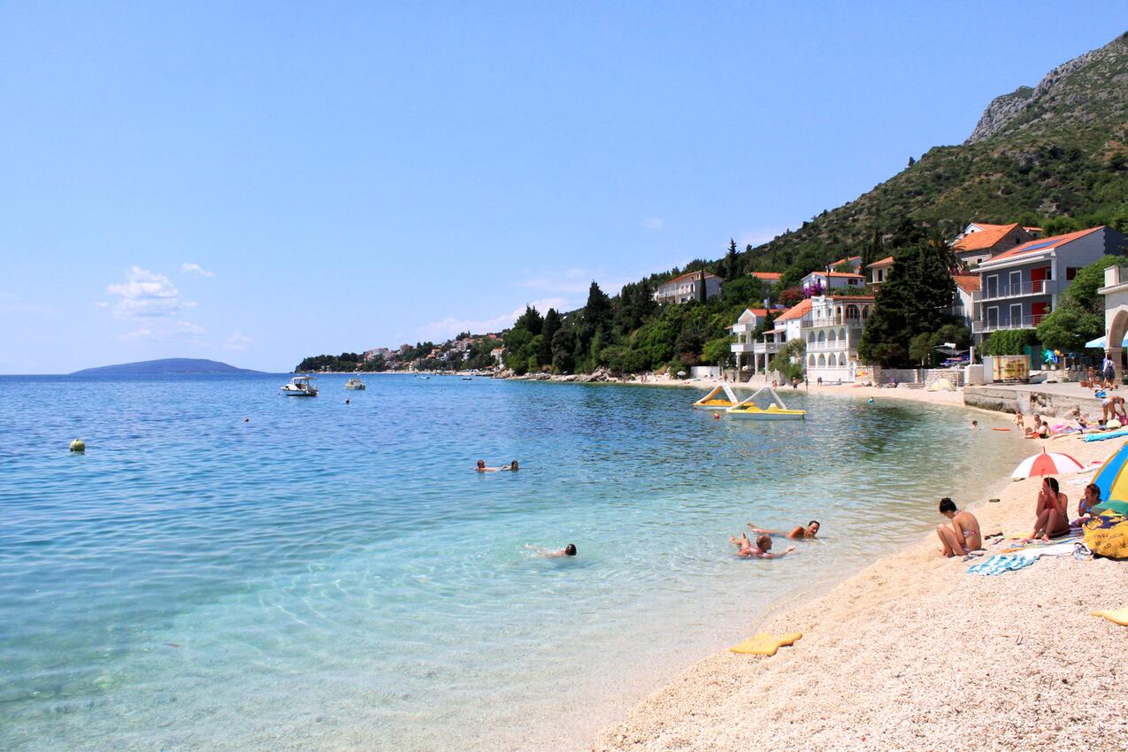Nächster Strand - Ferienwohnungen am Meer Brist, Makarska