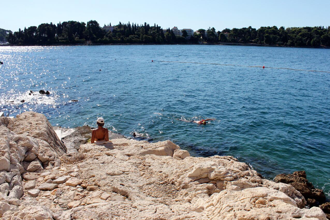 La spiaggia più vicina - Appartamenti e camere con Internet Rovigno - Rovinj