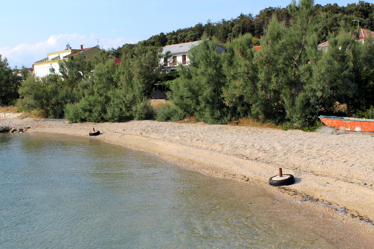 Nejbližší pláž - Pokoje u moře Pag