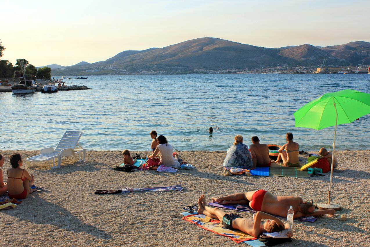 Nearest beach - Apartments by the sea Okrug Gornji, Čiovo