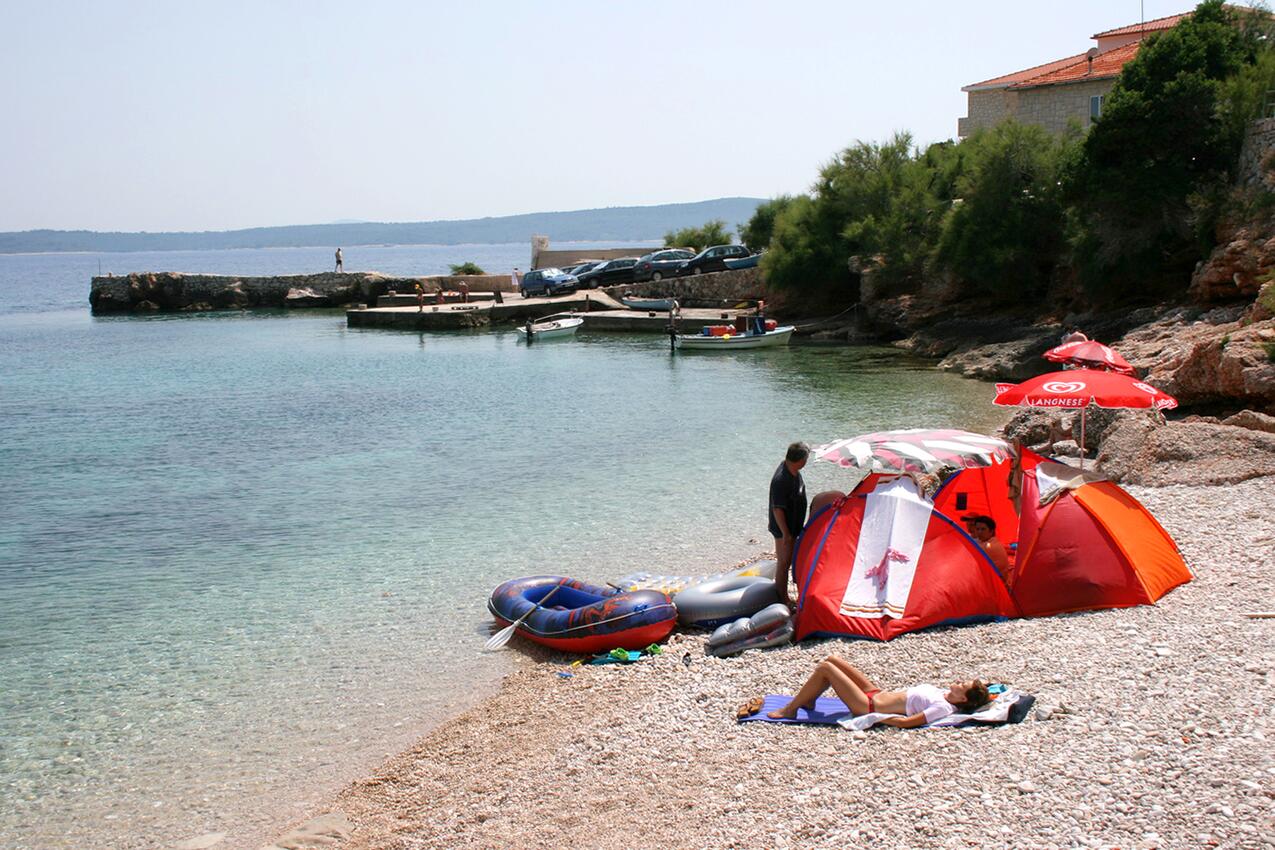 Nearest beach - Apartments with parking spaces Zavala, Hvar