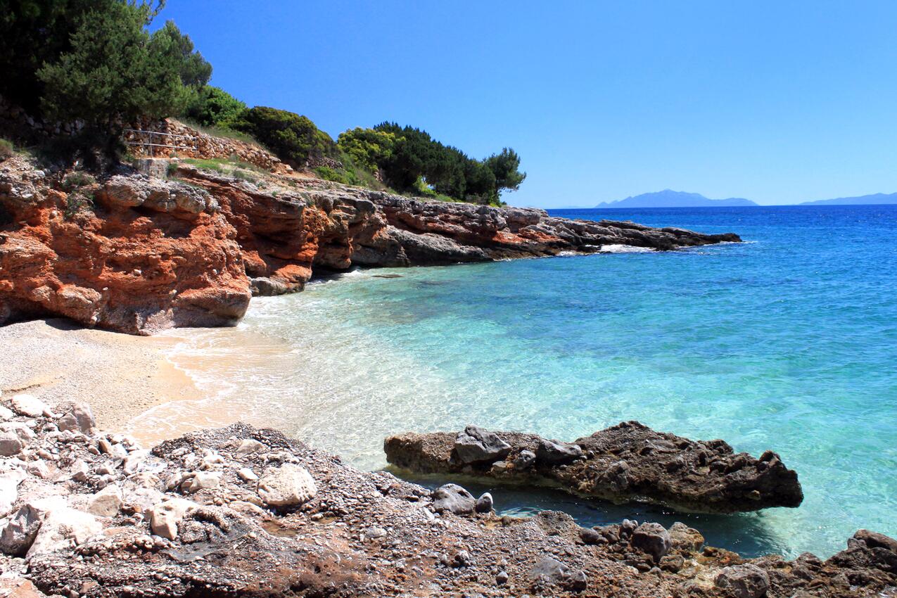 Nächster Strand - Ferienwohnungen am Meer Zavala, Hvar