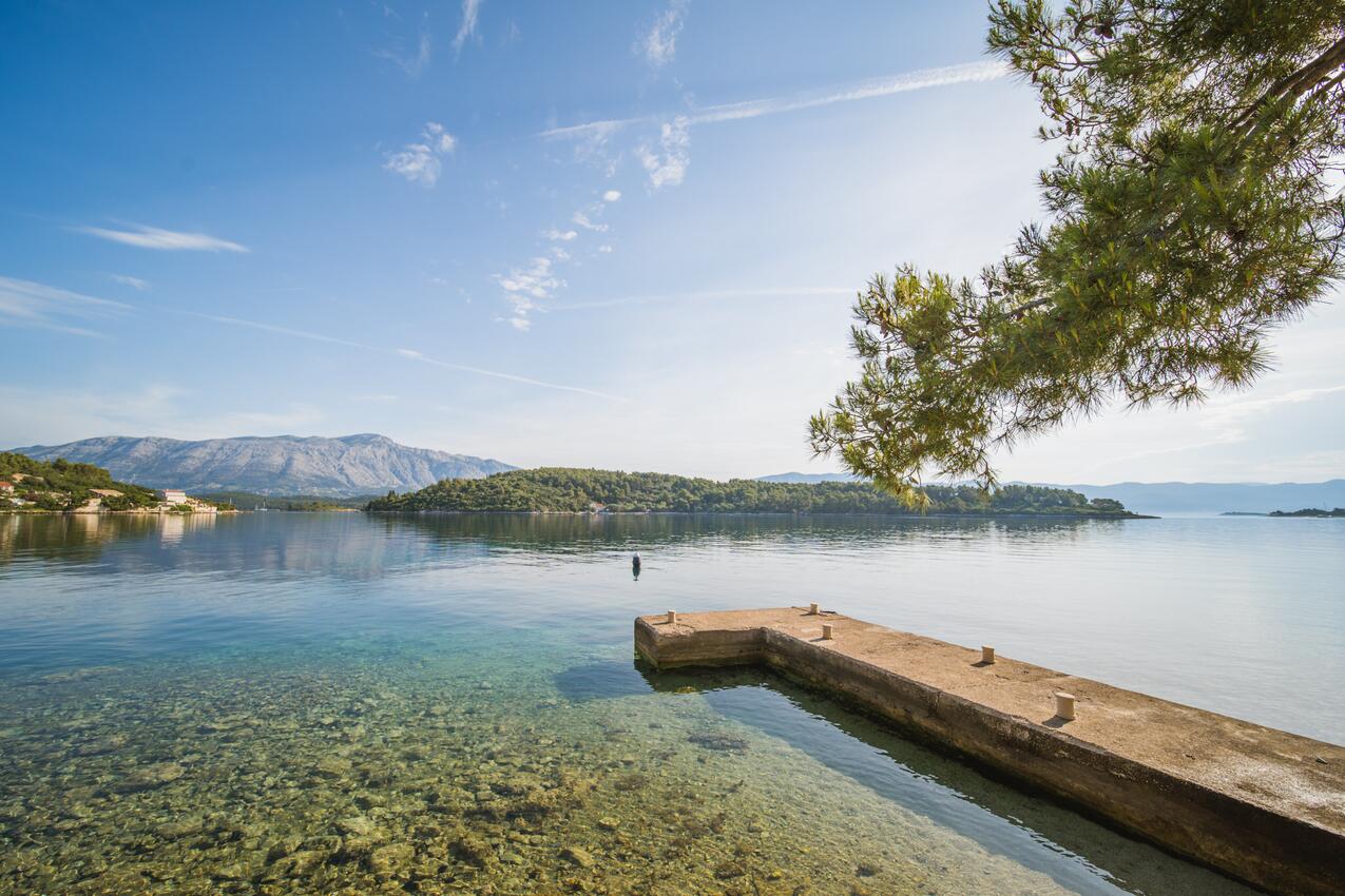 Nächster Strand - Ferienwohnungen am Meer Lumbarda, Korcula