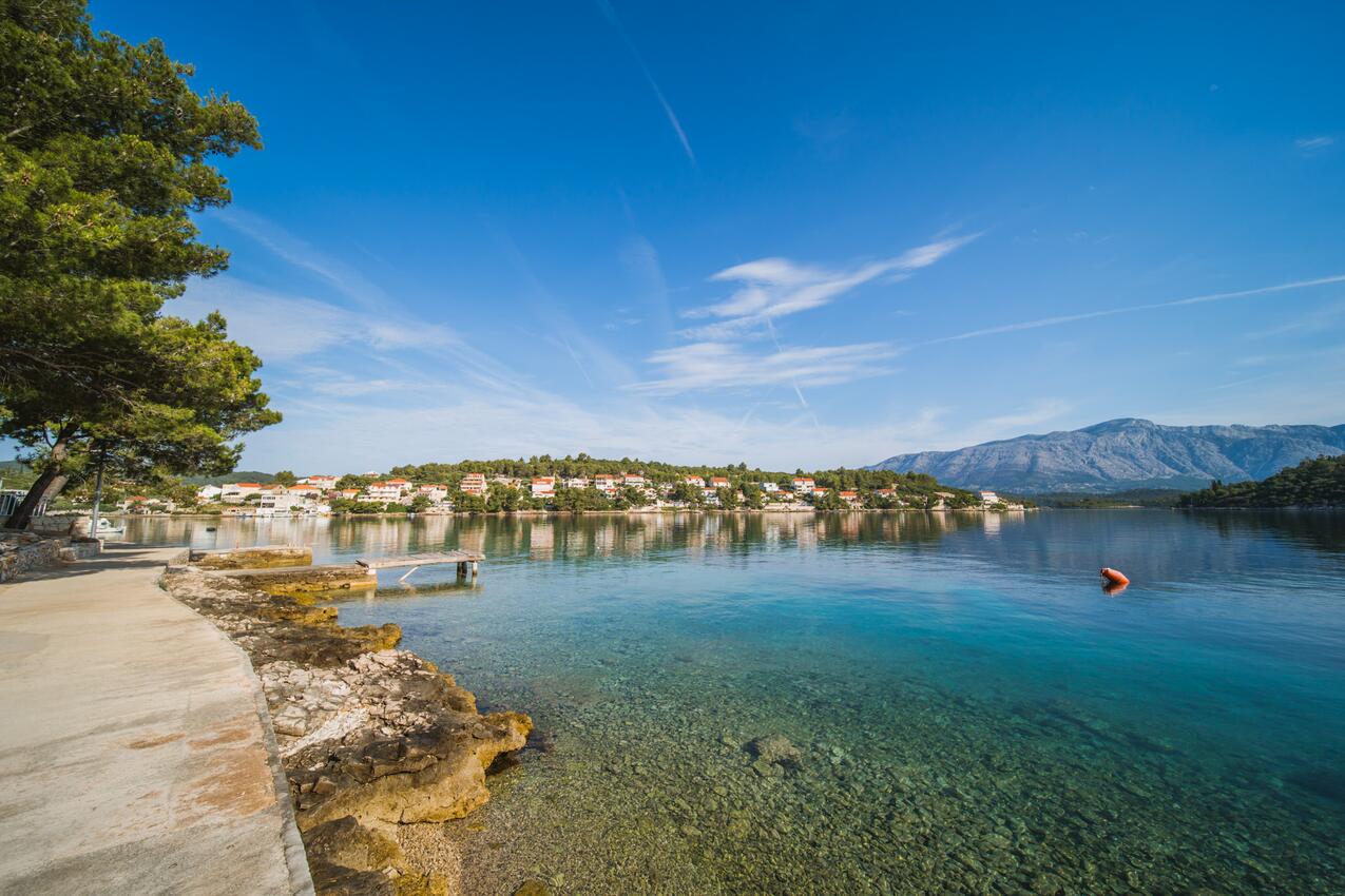 Nächster Strand - Ferienwohnungen am Meer Lumbarda, Korcula