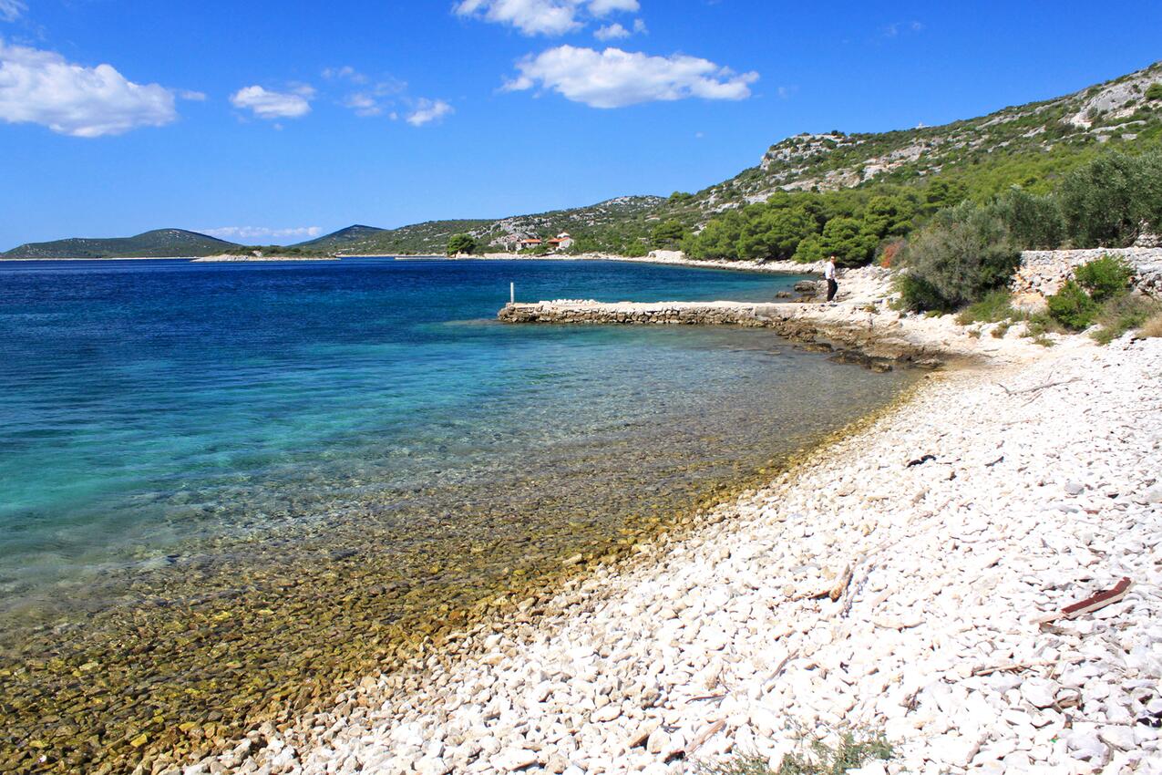 La spiaggia più vicina - Casa dei pescatori accanto al mare Baia Donje More, Pasman