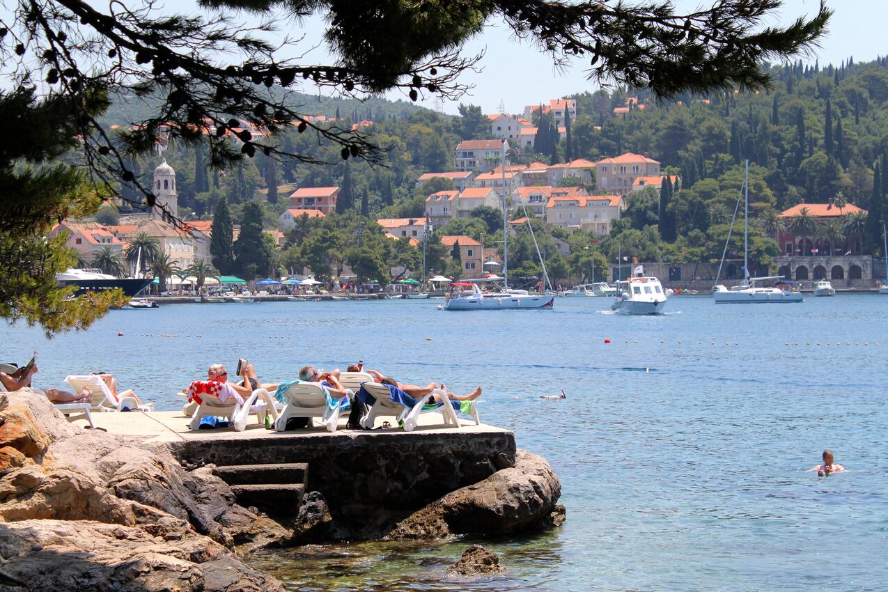 Nächster Strand - Ferienhaus am Meer Cavtat, Dubrovnik