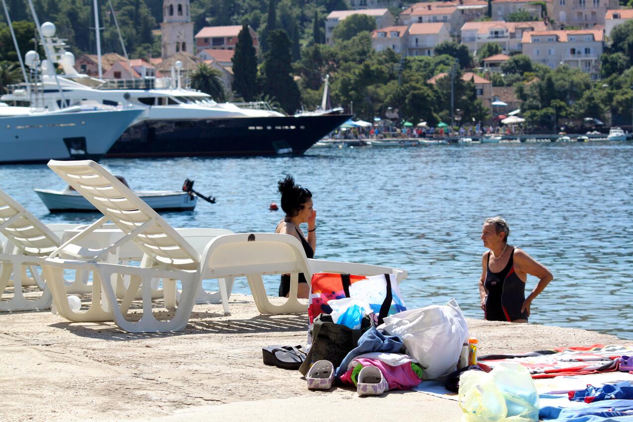 Nächster Strand - Ferienhaus am Meer Cavtat, Dubrovnik