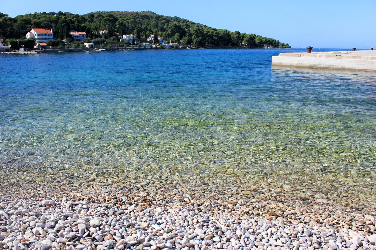 Legközelebbi strand - Apartmanok a tenger mellett Lukoran, Ugljan