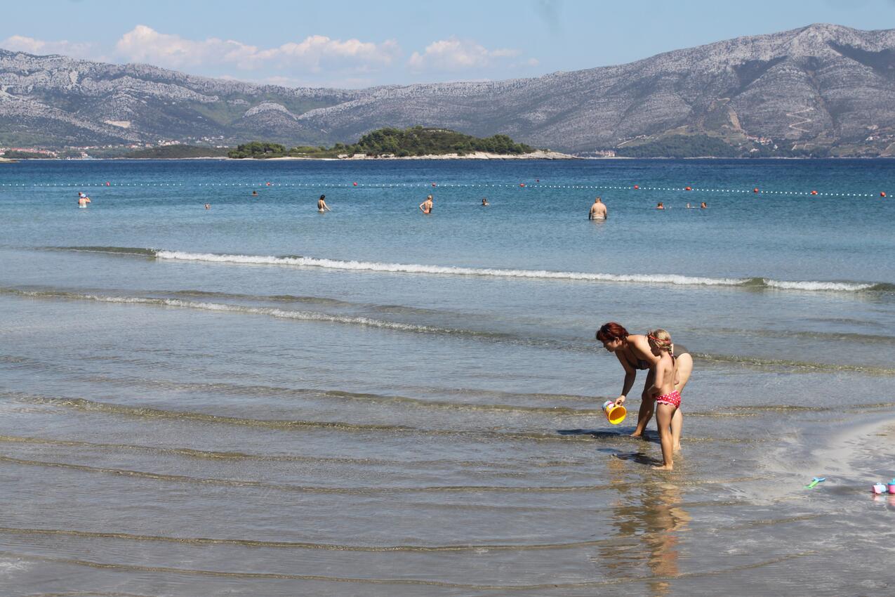 Nejbližší pláž - Apartmány s parkovištěm Lumbarda, Korčula