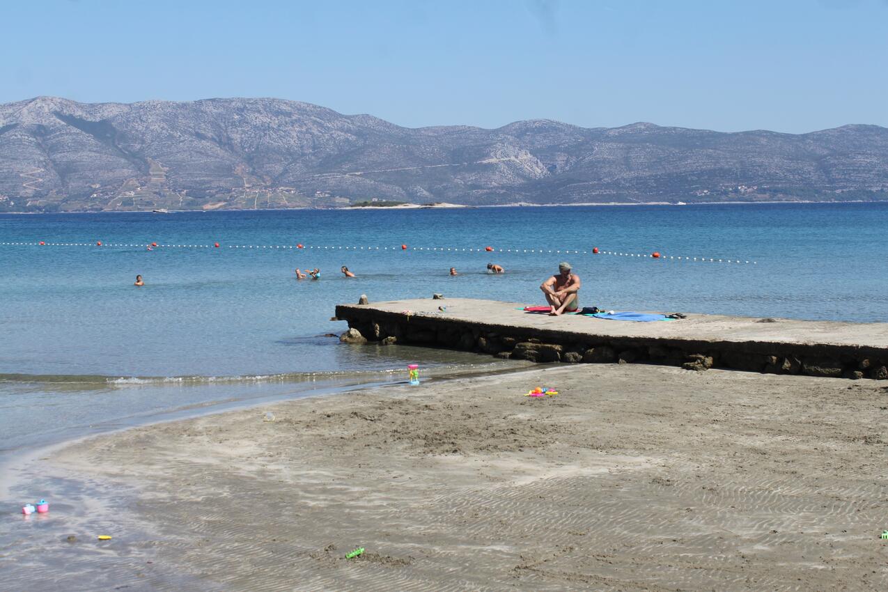 Nejbližší pláž - Apartmány s parkovištěm Lumbarda, Korčula
