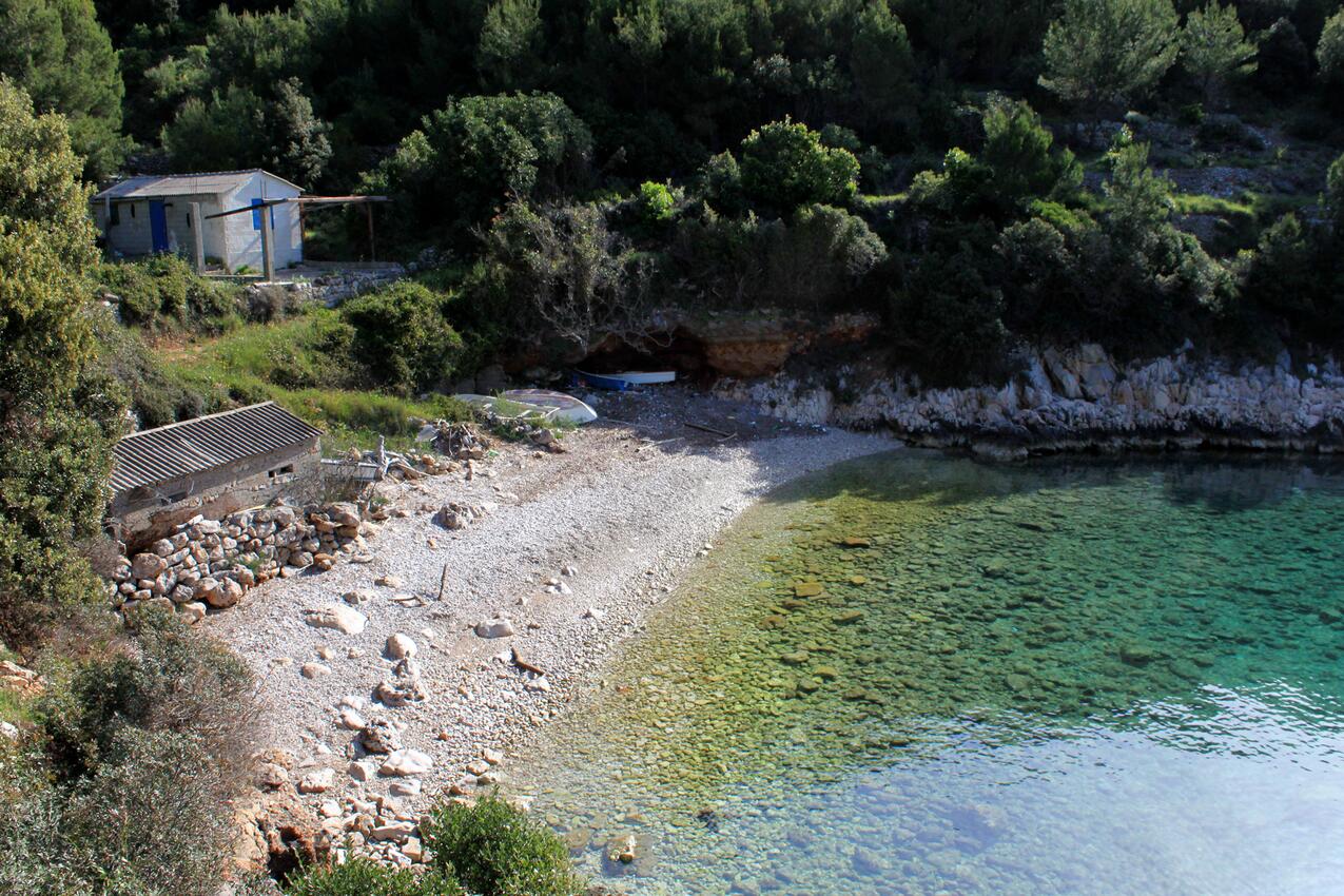 La spiaggia più vicina - Casa dei pescatori accanto al mare Baia Prisnjak, Lesina - Hvar